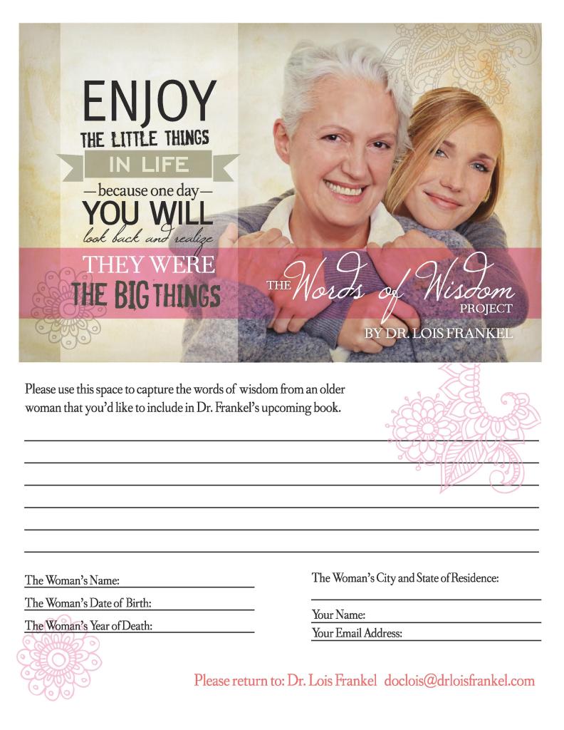 Words of wisdom di Lois P. Frankel